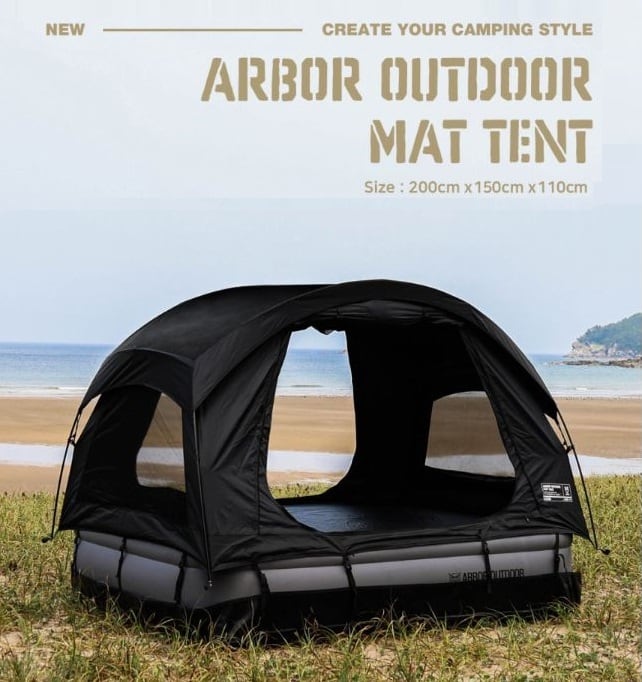 キャンプ 2人用テント 軽量 ソロキャンプ マット ドームテント（ARBOR