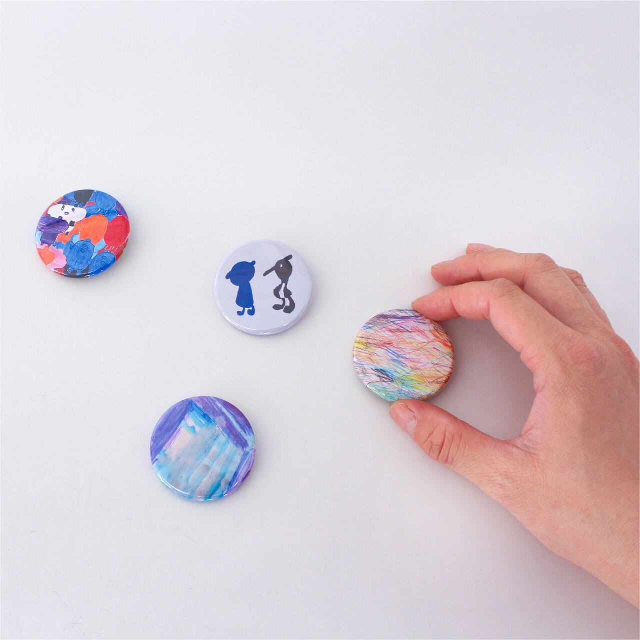 山﨑利之】缶バッジ ② | 工房集 kobosyu