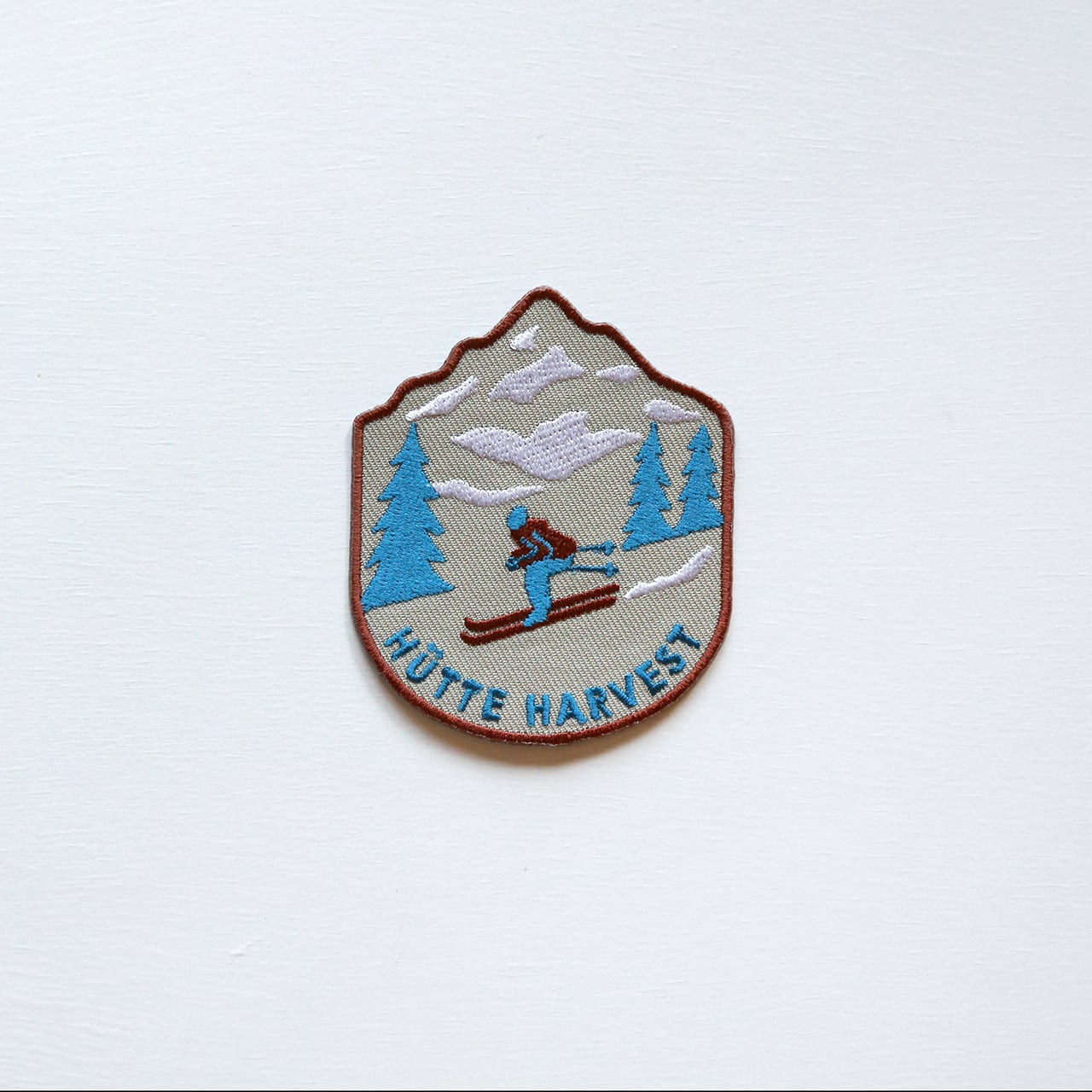 ワッペン ski #ベージュ | H/A/R/V/E/S/T