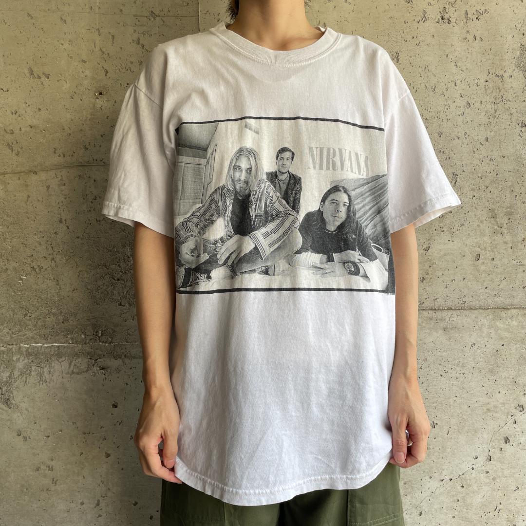 GF248B Tシャツ 90s ビンテージ NIRVANA ニルヴァーナ フォト