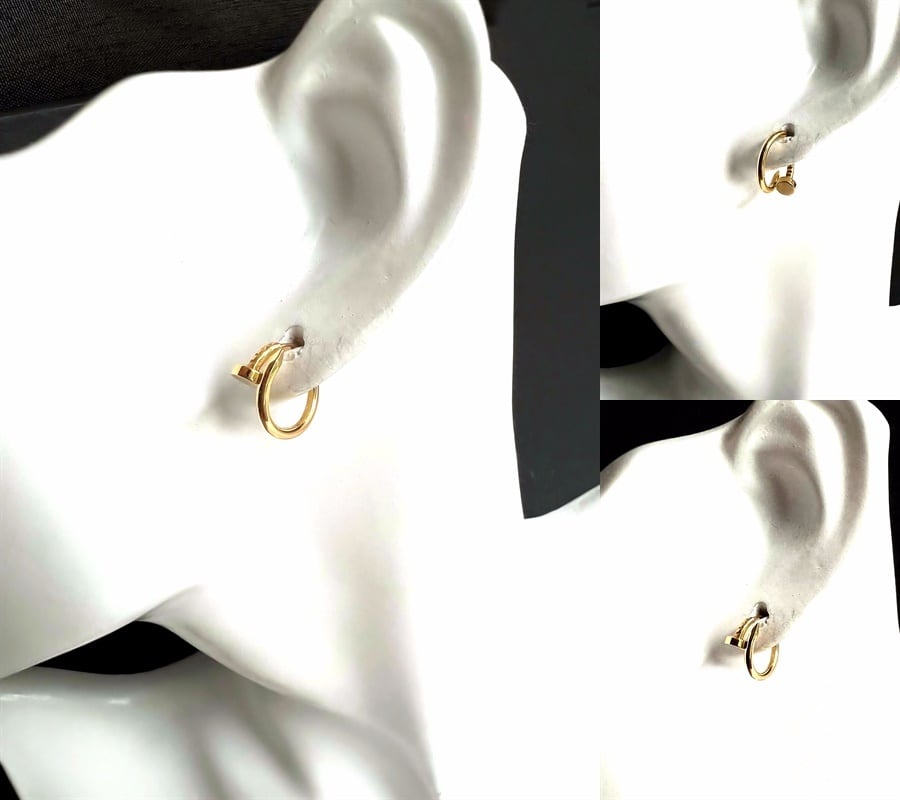 CARTIER カルティエ ジュストアンクル イヤリング ピアス K18 YG