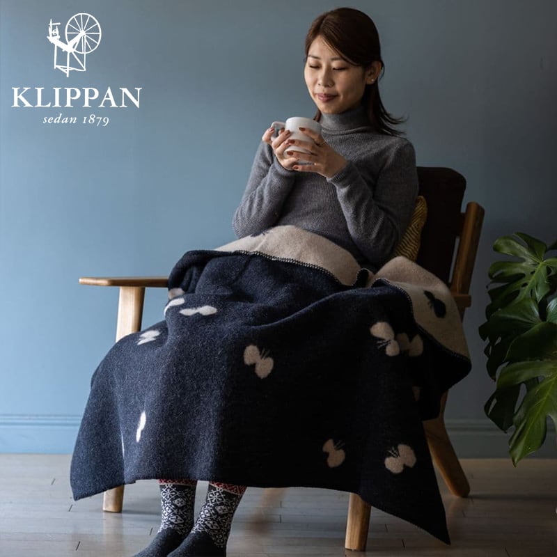 ウール ハーフブランケット CHOUCHO by mina perhonen［ KLIPPAN