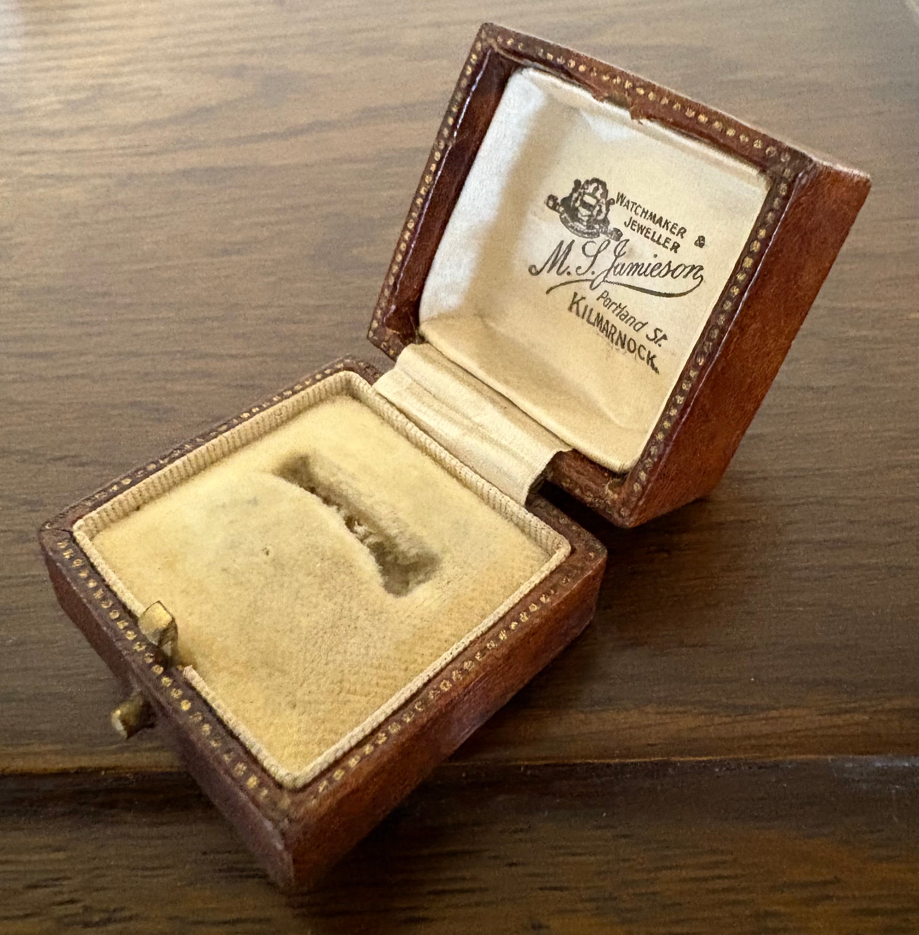 英国アンティーク ジュエリーボックス M. Jamieson of Kilmarnock