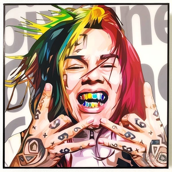 6ix9ine / シックスナイン「ポップアートパネル Keetatat Sitthiket