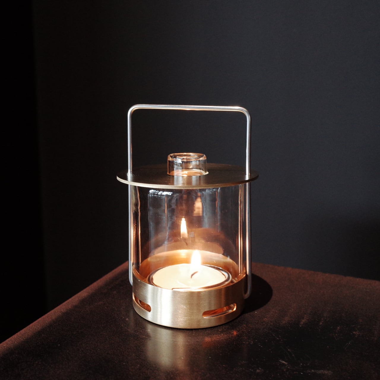 真鍮製のティーライトキャンドル・ランタン》Candle lantern | Lue