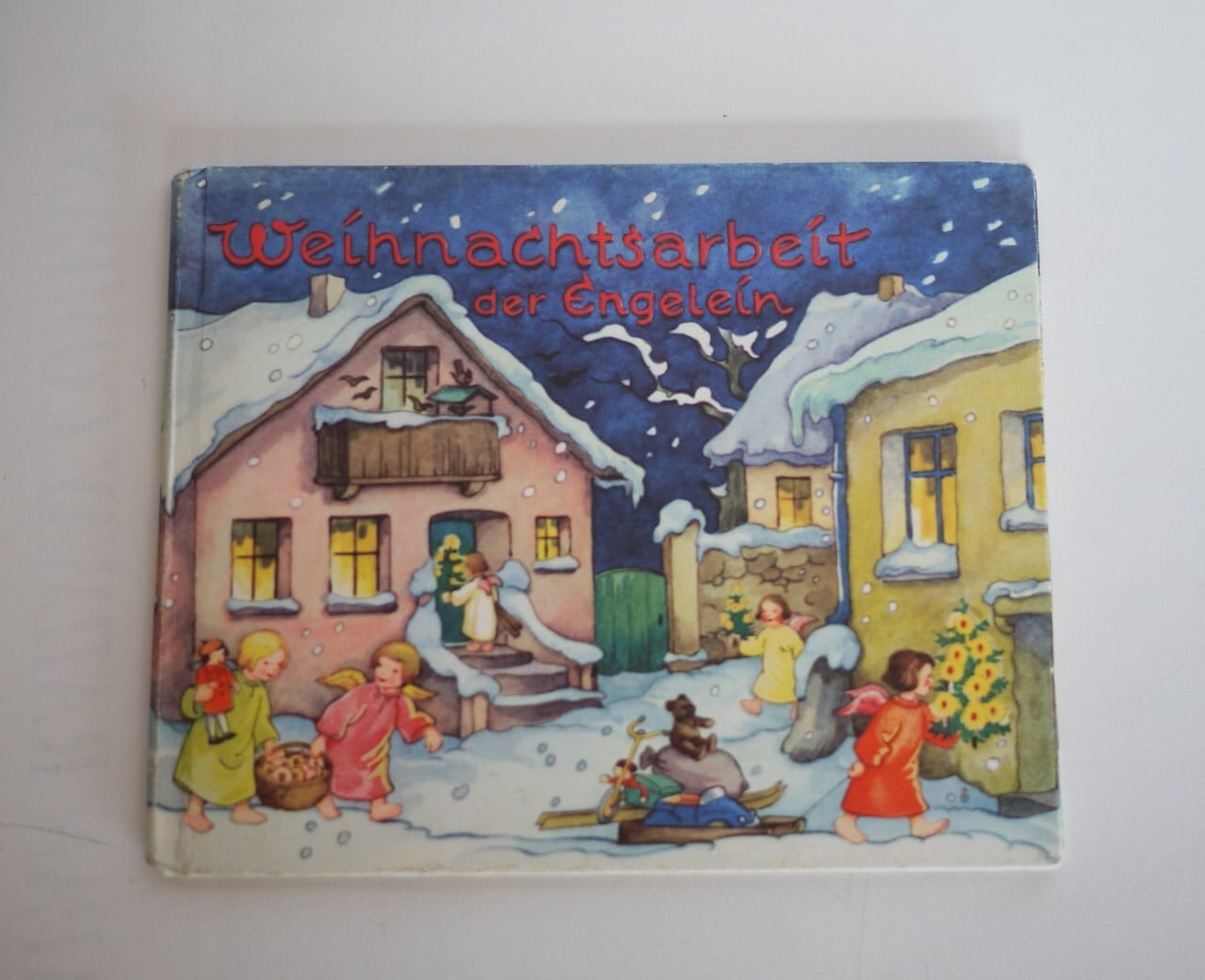 天使たちのクリスマス「weihnachtsarbeit der engelein」 古書 ドイツ