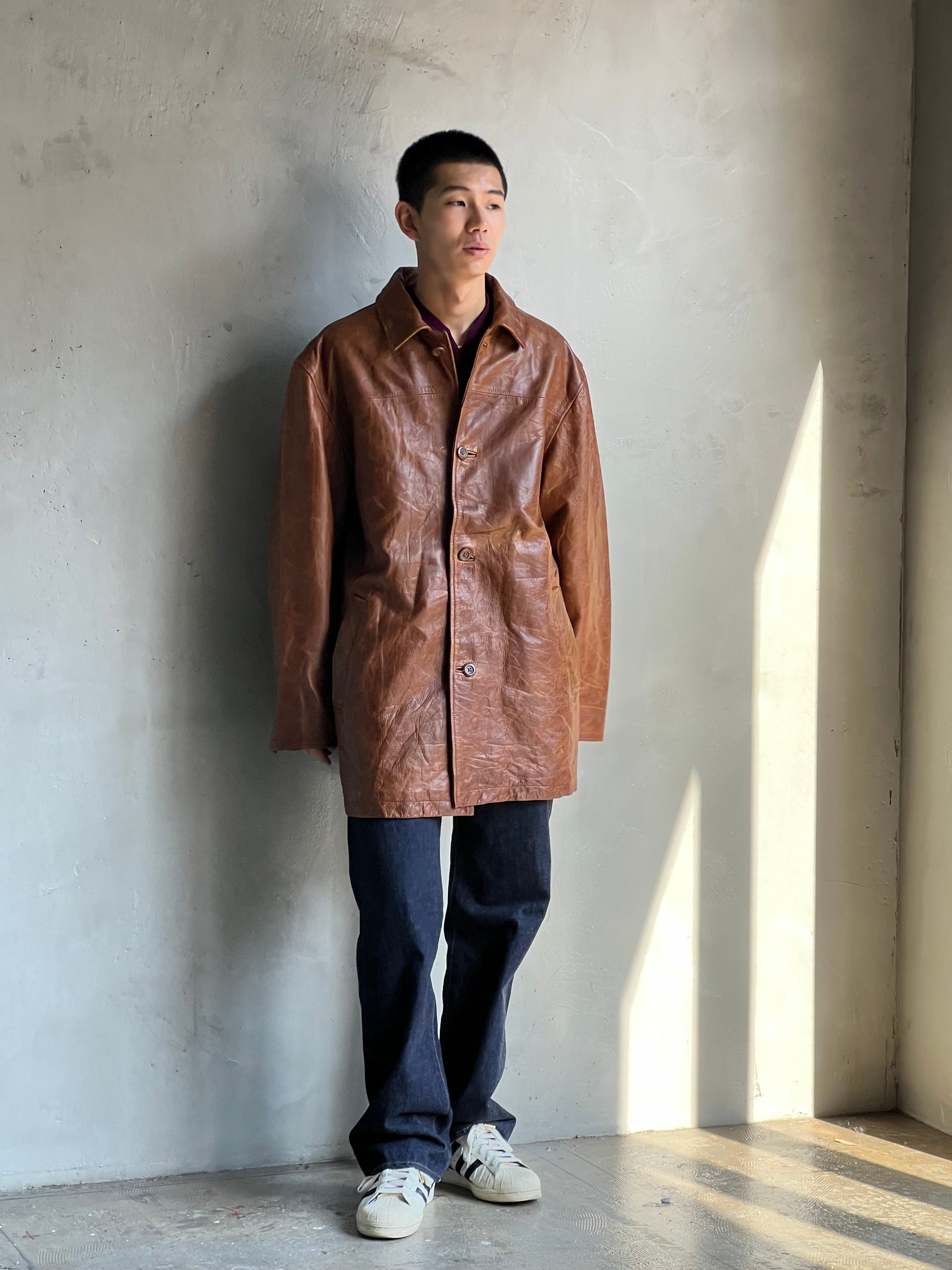 old GAP” キルティングライナーレザージャケット | TUNAGI JAPAN