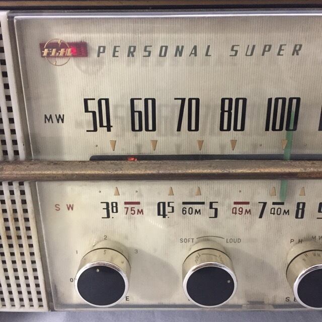 昭和34年製 ナショナル 真空管ラジオ EA-370 昭和レトロ 現状稼働品