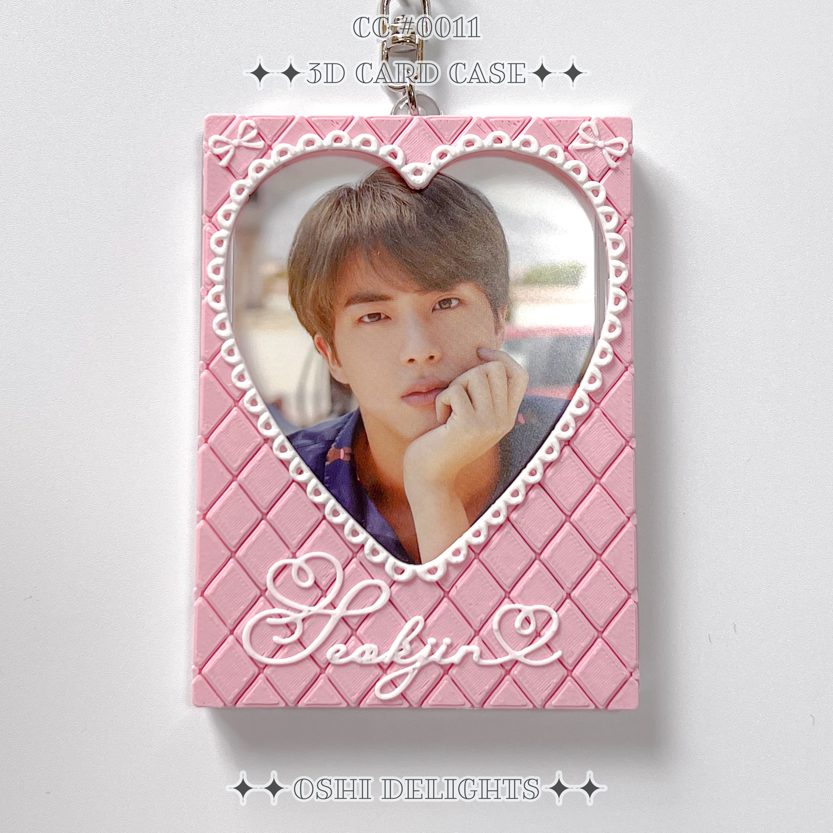 BTS JIN Seokjin ジン ソクジン 3Dデコ トレカケース キーホルダー