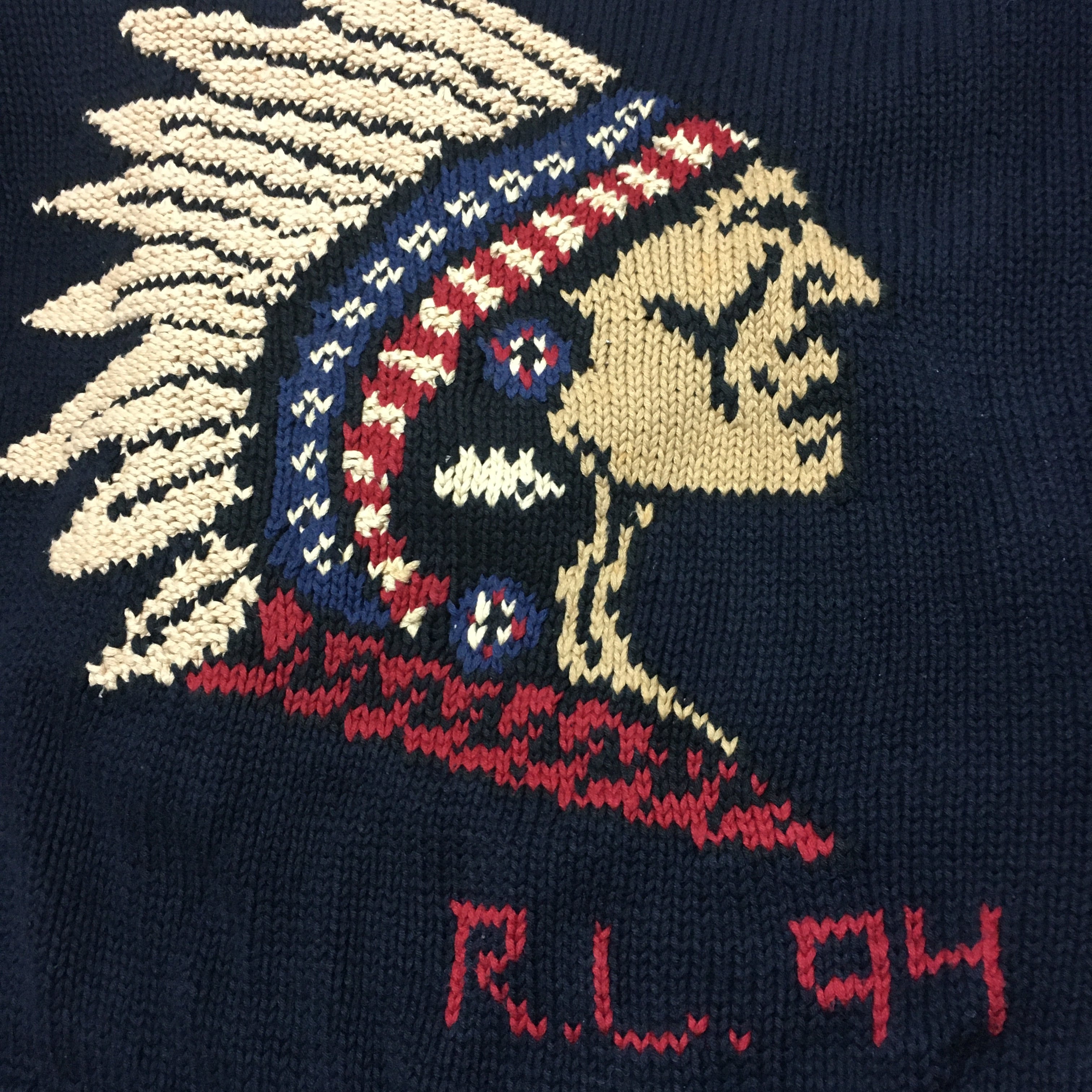 POLO RALPH LAUREN INDIAN HEAD KNIT 1994y | Aims Vintage