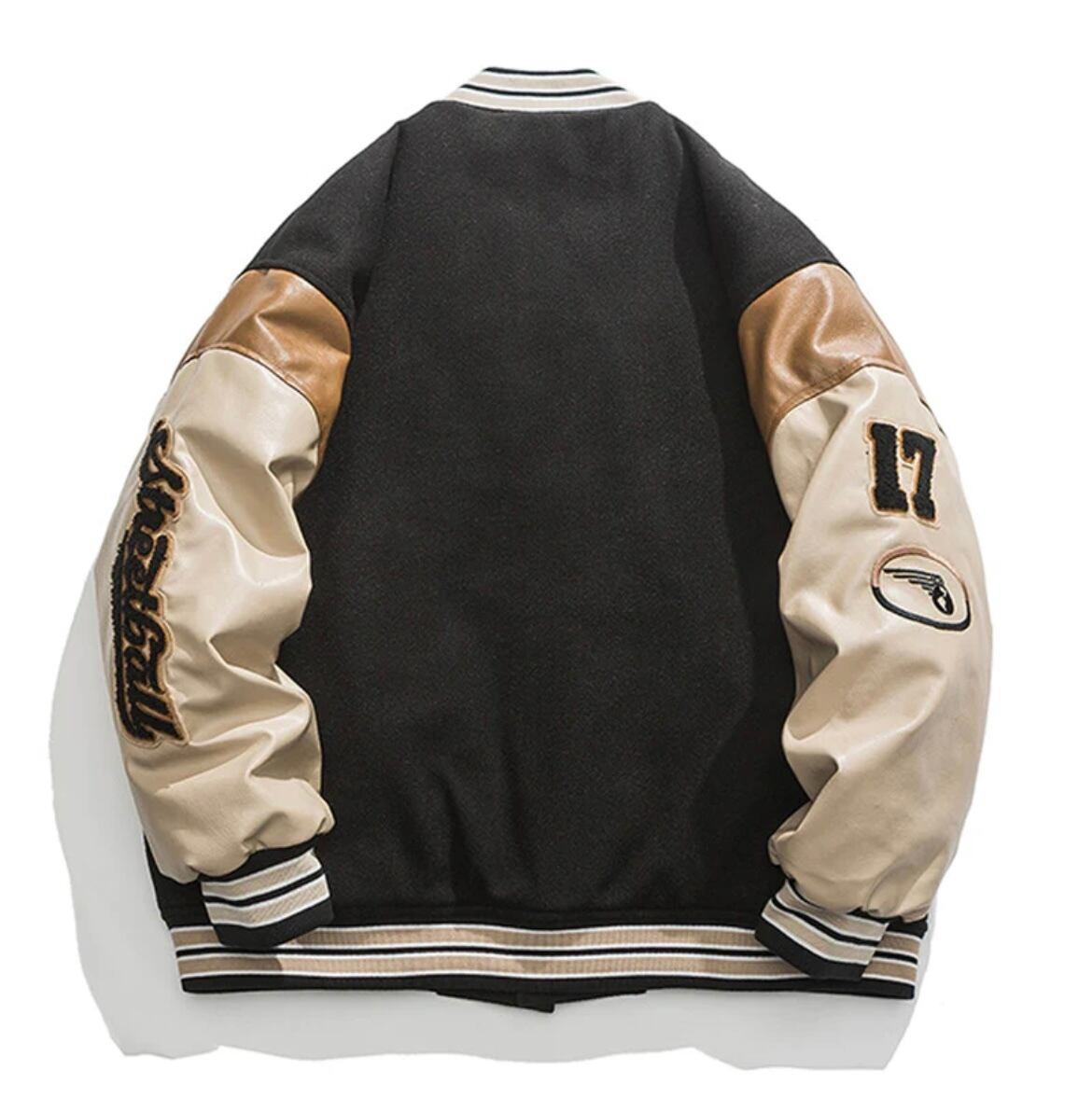 コンビカラー&刺繡 中綿キルティングスタジャン | rikunosuke shop