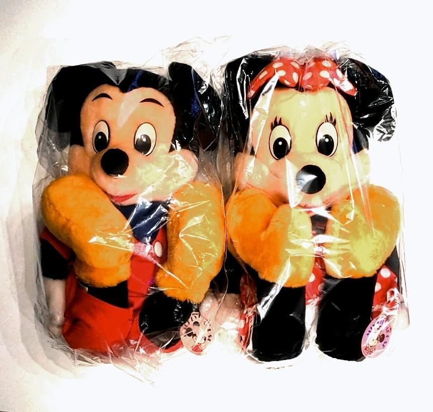 ミッキーマウス＆ミニーマウス ぬいぐるみ 昭和 レトロ アンティーク