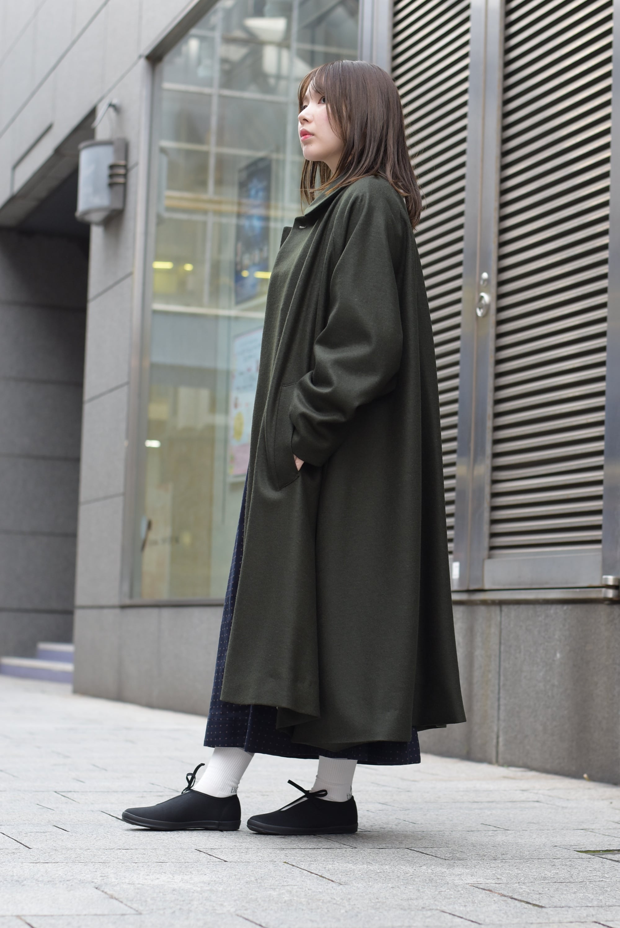 HAVERSACK】Compressed wool jersey balcollar coat | theater(シアター)