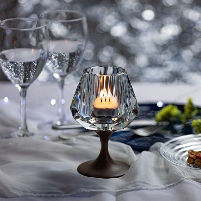 キャンドルホルダー（クリスタル） | 木製照明のモアレ