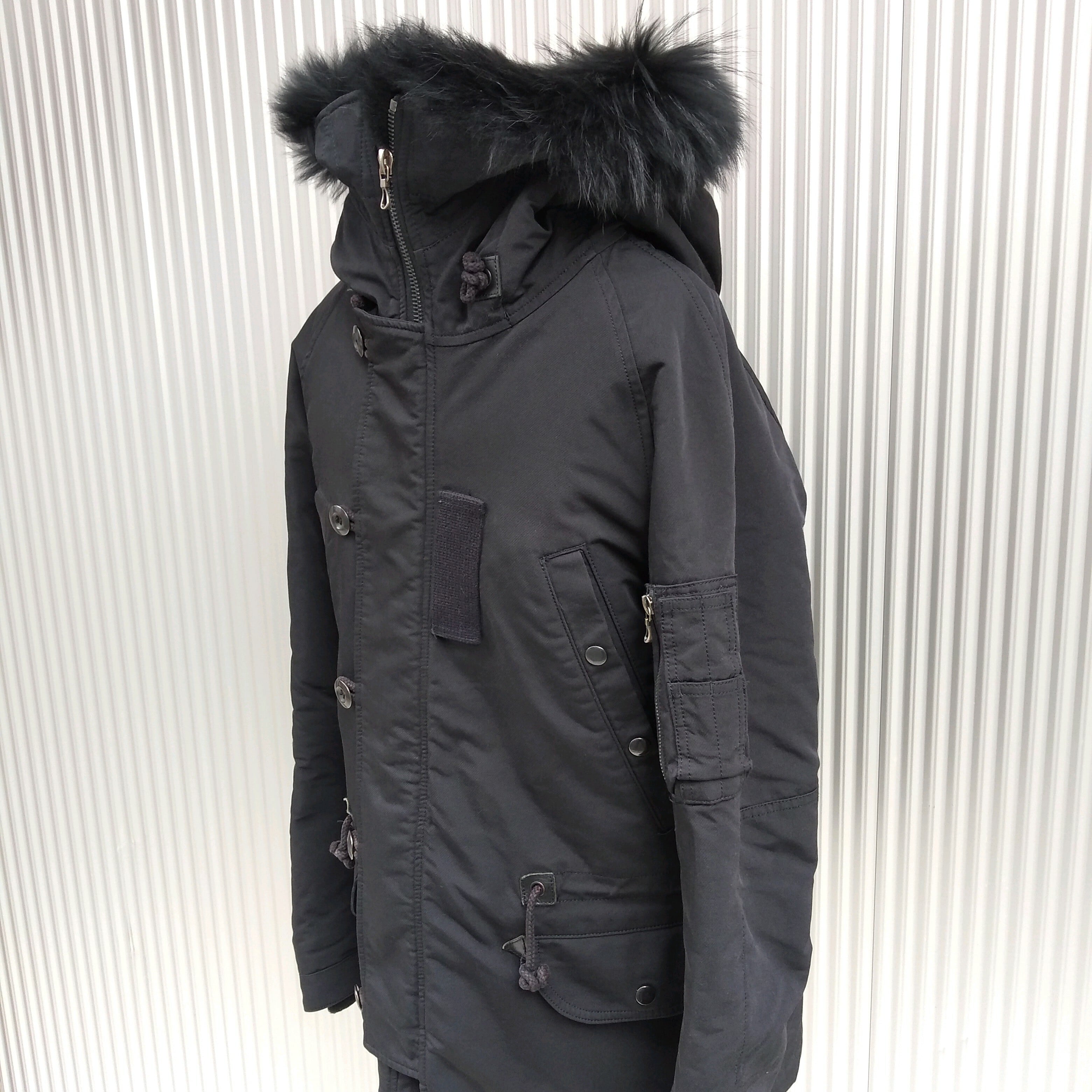 アタッチメントATTACHMENT/リアルファー付/中綿入り/N3Bジャケット