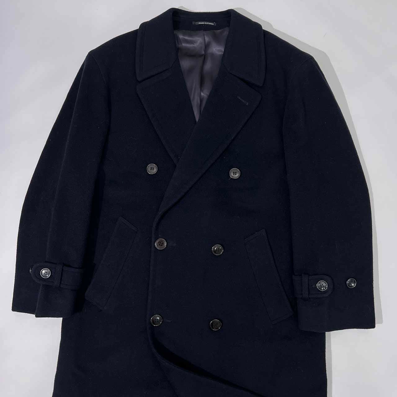 フランス製 ビンテージ CELINE セリーヌ ラムウール & カシミヤ ダブル