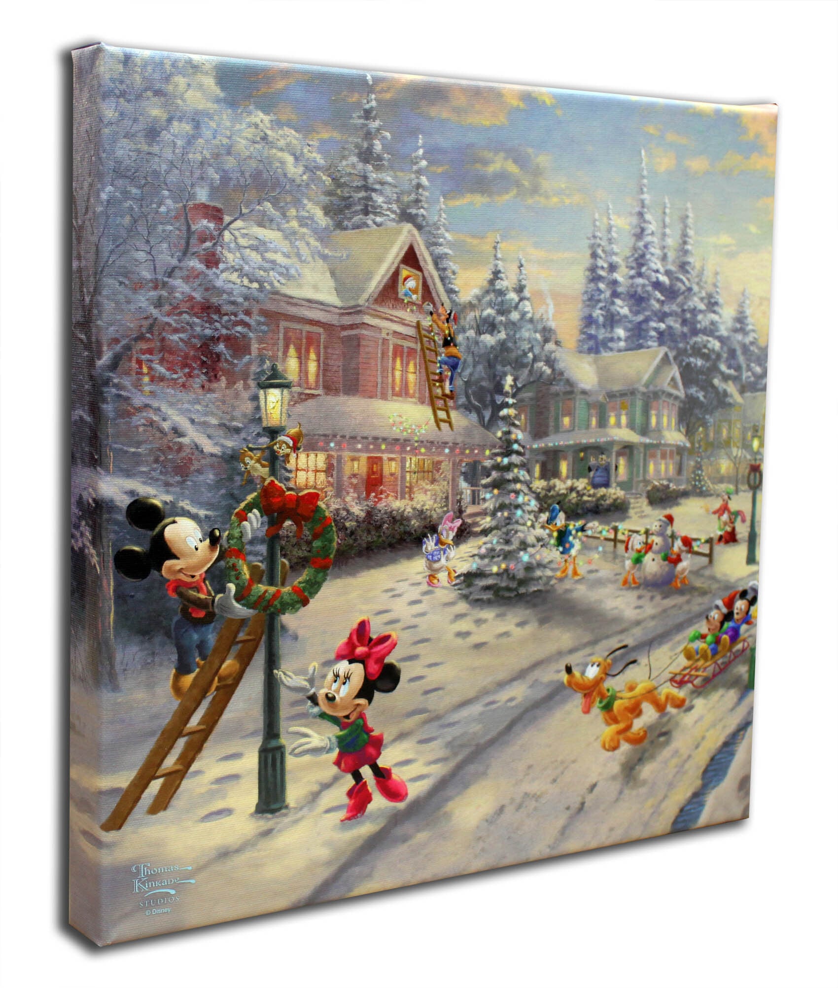 3445.昔の海外ディズニーオークションピン クリスマス ミニーデイジー