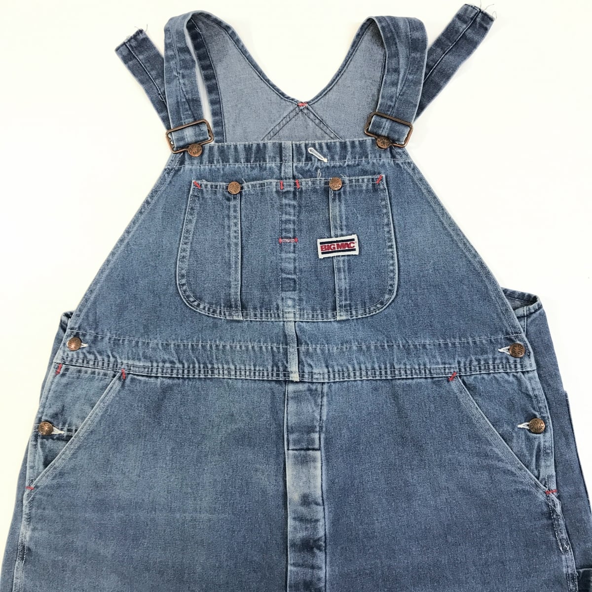 BIG MAC ビッグマック 80〜 90年代 デニム オーバーオール ブルー W38