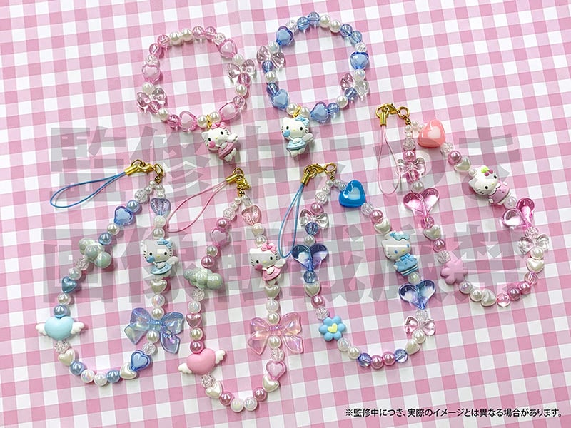 ハローキティ 伊藤楽器100周年ピアノ フルート ストラップ 2個セット