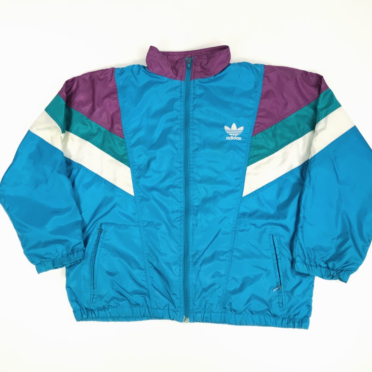 ADIDAS アディダス 80年代 トレフォイルロゴ ワンポイント刺繍入り