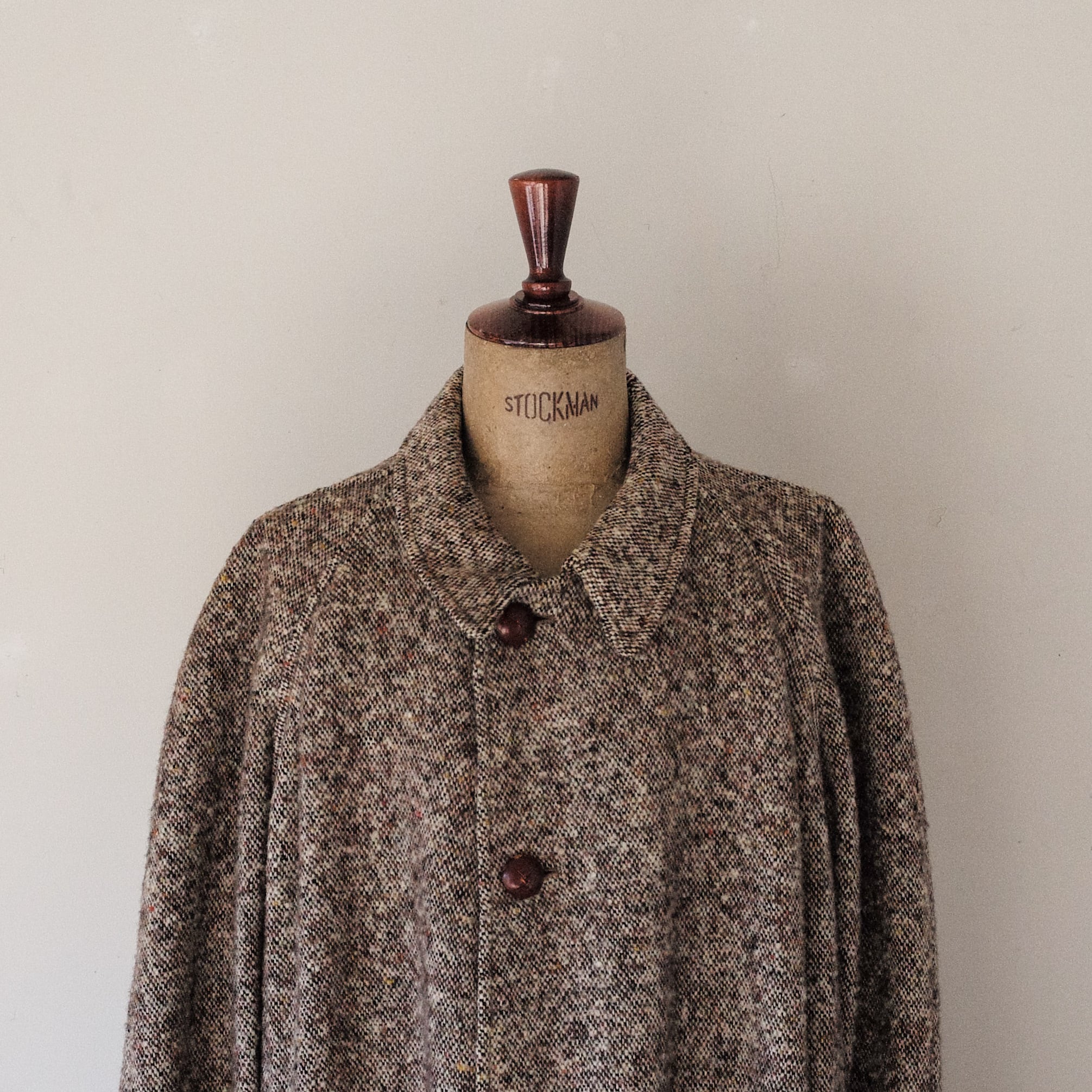 BURBERRYS ツイードバルマカーンコート アイリッシュハンドウーブン