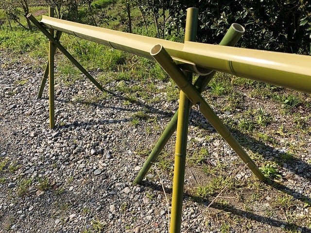 プラ竹】流しそうめんセット10m（オールプラ竹バージョン）※送料3000