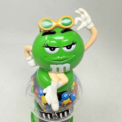 中古】M&M's Candy Novelty Dispenser Green エムアンドエムズ