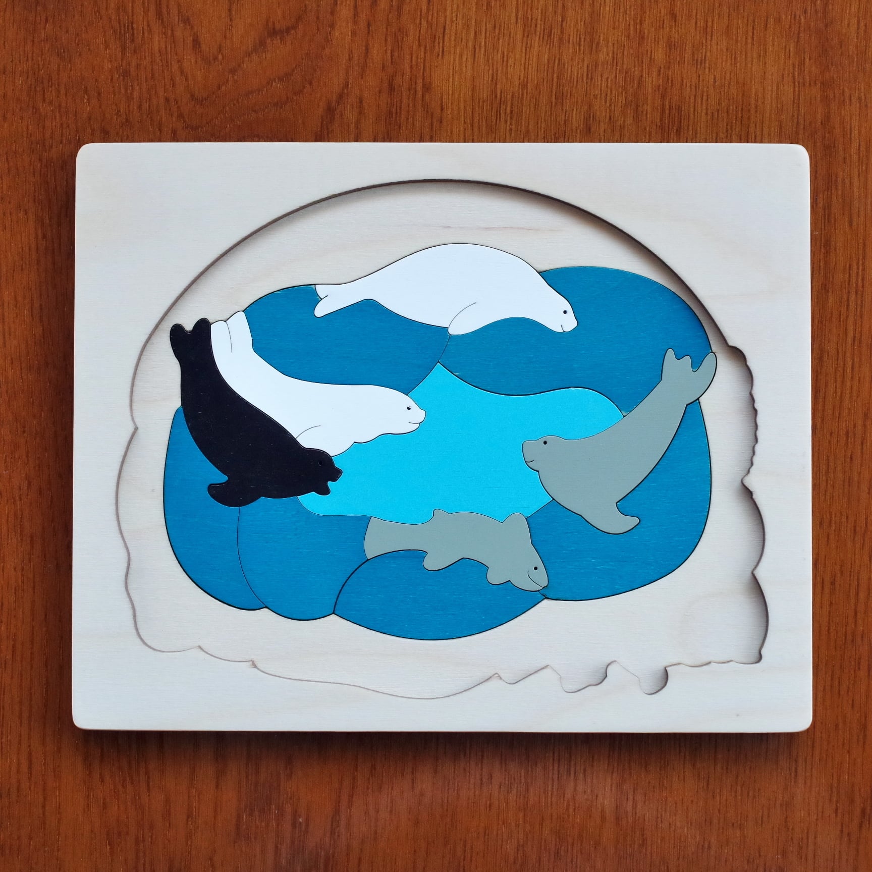 ジョージラック 2重パズル 北極 | 木のおもちゃ専門店 おもちゃ箱