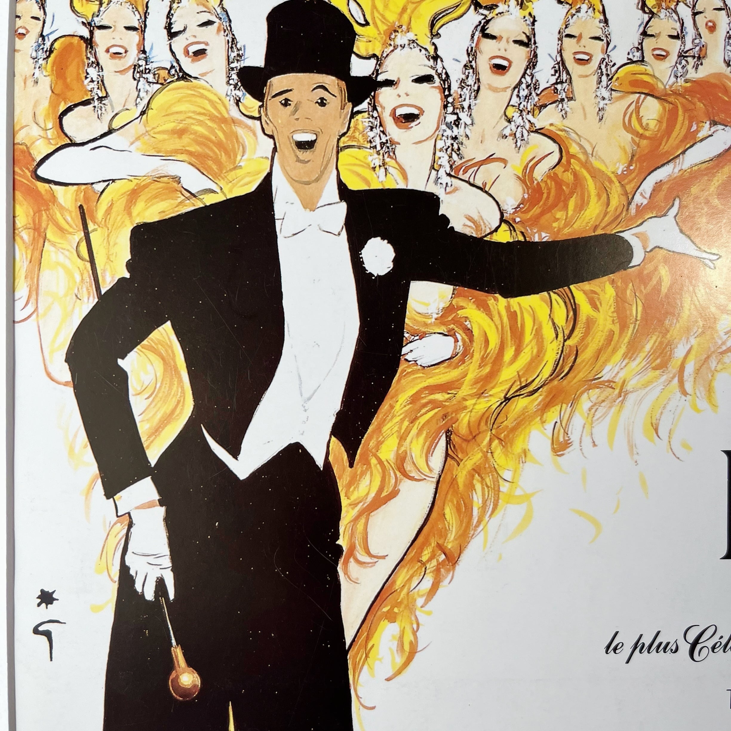 1950 広告＞LIDO Rene Gruau ルネ・グリュオ ポスター ヴィンテージ