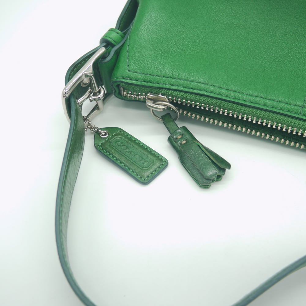 COACH コーチ ハンドバッグ レザー グリーン F04S-7461 Y04128