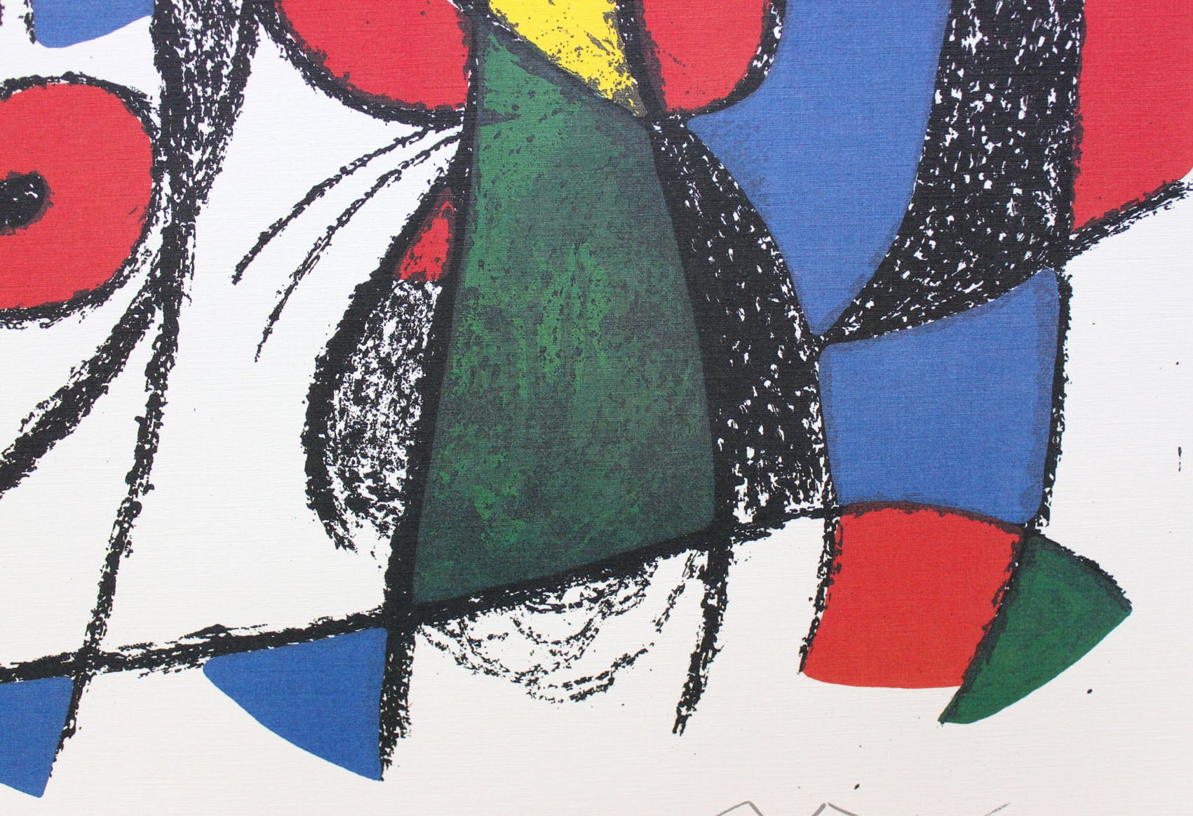 ジョアン ミロ「Vol2 リト8」額縁4色選択可能 作品証明書 展示用フック