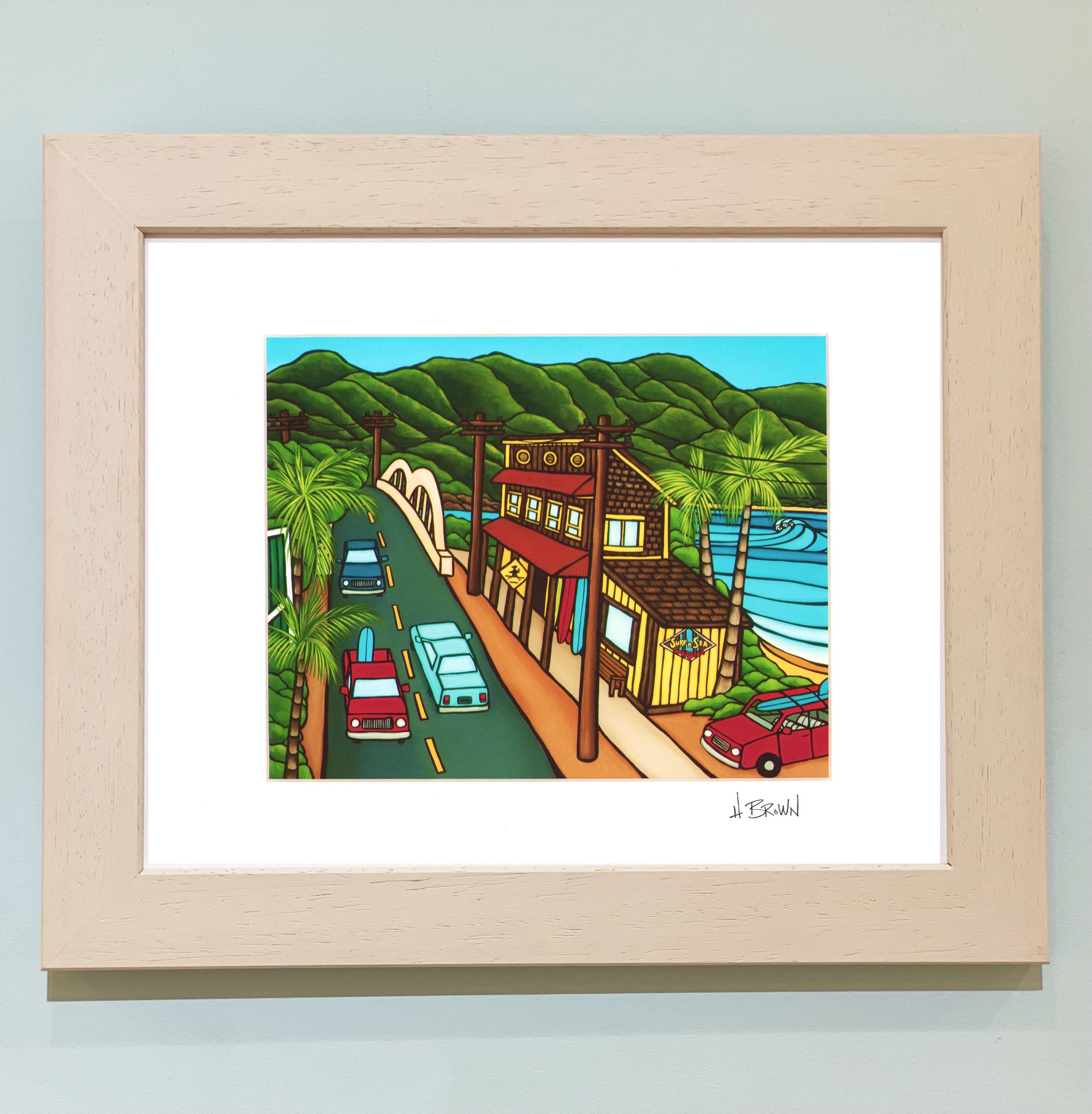 Surf n Sea / ヘザー・ブラウン/ マットプリント / Mサイズ | イロハニ