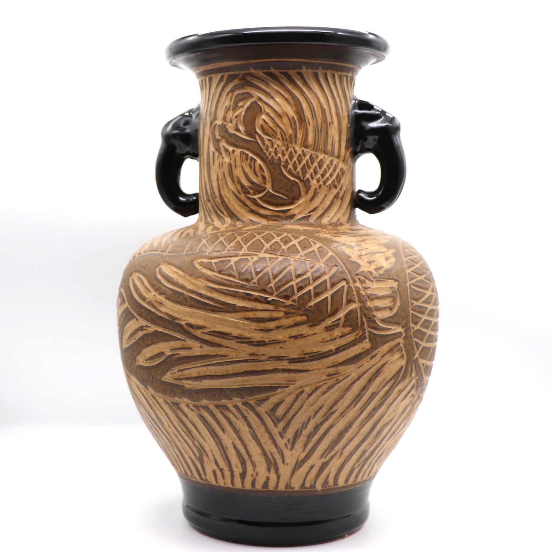 中国美術 大型飾り壺 双耳大花瓶 金彩 中国美術 大型飾り壺 双耳大花瓶