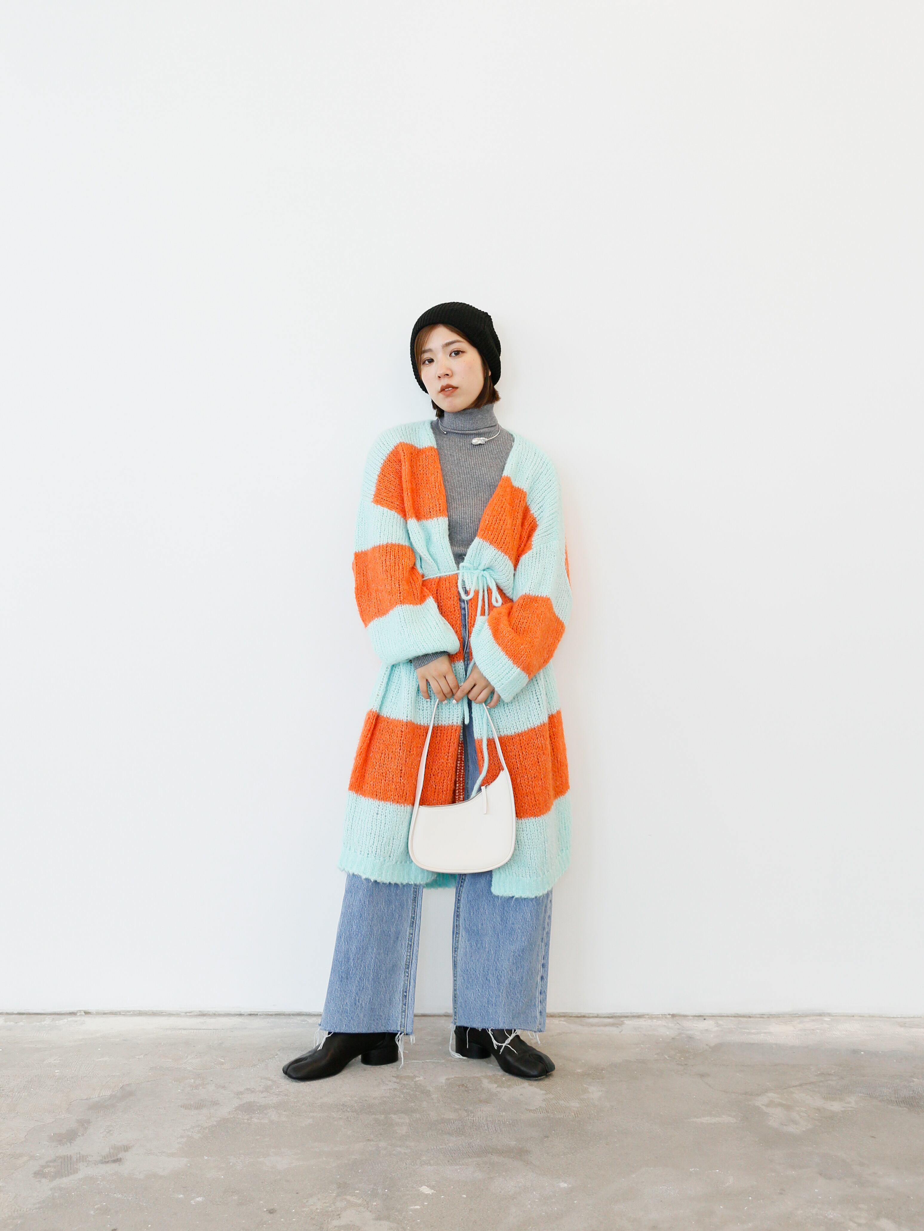 mohair like long knit cardigan | Katrin TOKYO