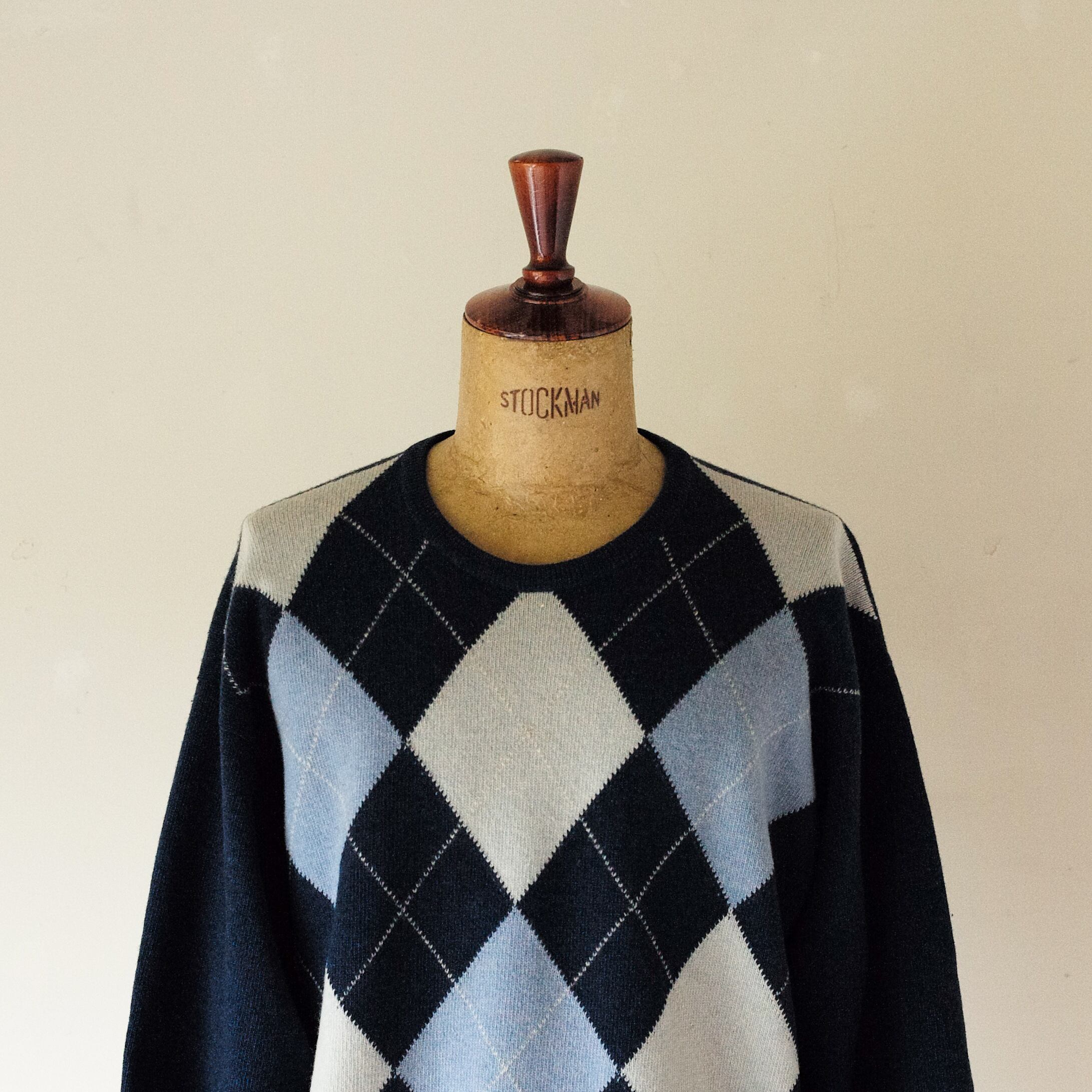 BALLANTYNE ラムズウールセーター ニット ジーロンラム アーガイル