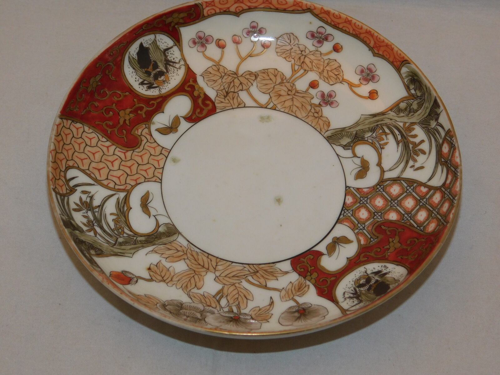 色絵五寸皿(蔵春亭三保 造) collard porcelain plate(Sanho