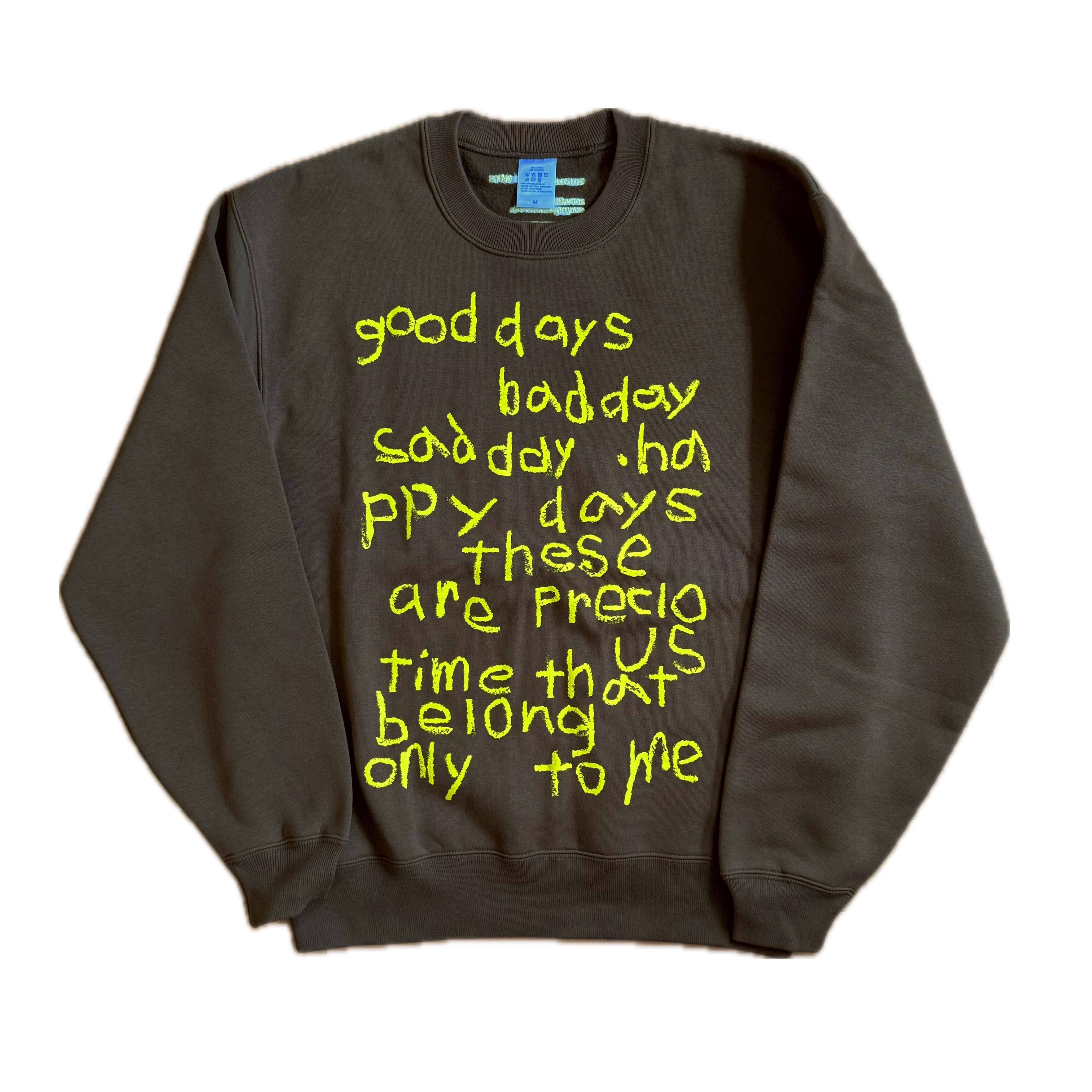 ECHOES OF MY DAYS SWEAT : BROWN | CONVENIENCE YOUNG