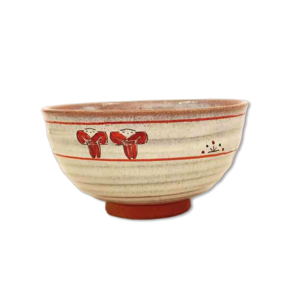 奈良絵飯茶碗【大塩昭山 赤膚焼 茶碗 奈良絵】 | きてみてならSHOP