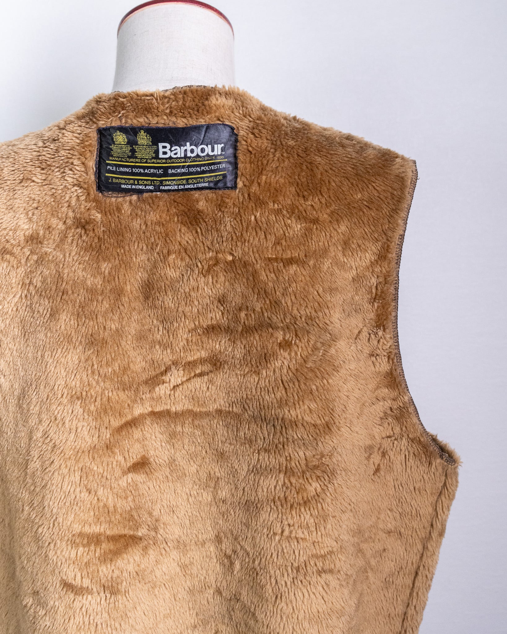 2warrant】Barbour Pile Linner Vest 