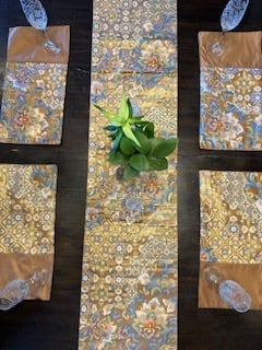 正絹 着物帯テーブルランナー・ランチョンマットセット | 【着物