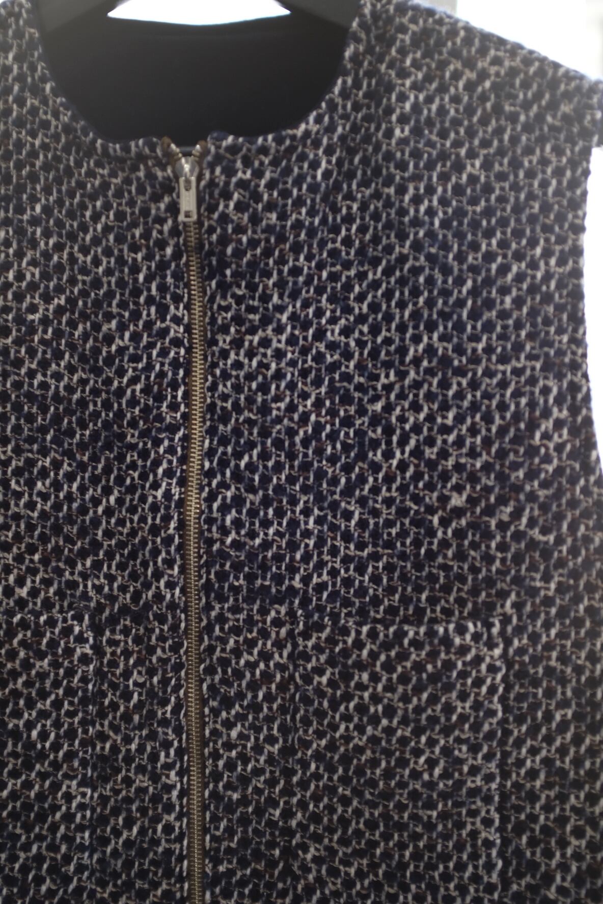 BISOWN]MIX TWEED×VELVETEEN ZIPUP VEST | YES-姫路の美容院と服のお店