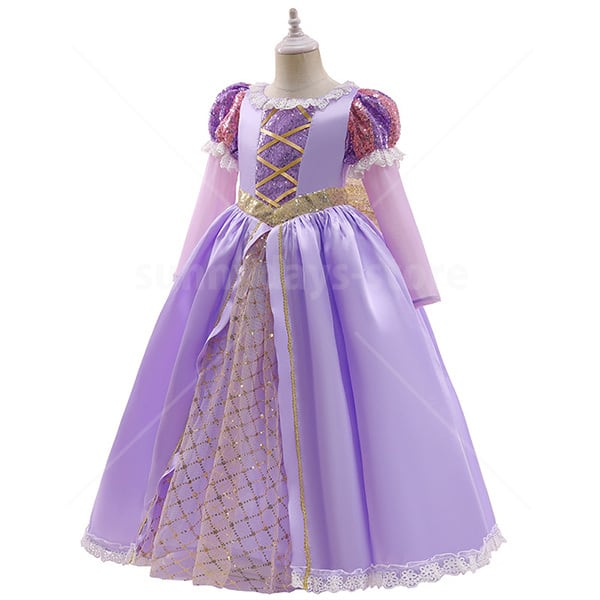 ラプンツェル ドレス 子供 ドレス プリンセス ドレス コスプレ
