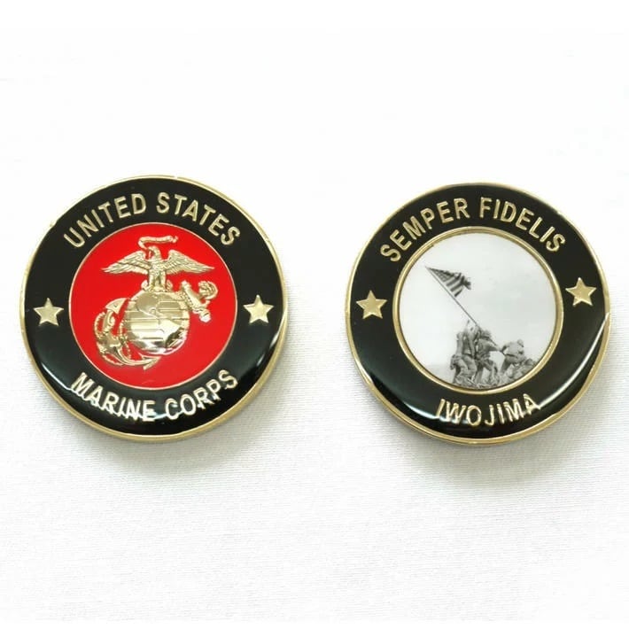 米海兵隊 硫黄島 メダル チャレンジコイン「燦吉 さんきち SANKICHI