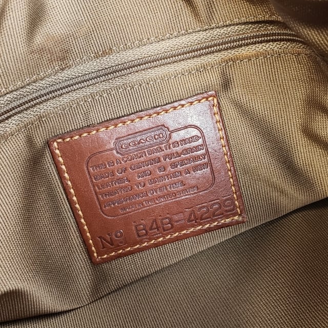 オールドコーチ ☆ USA製 レザー 巾着 ショルダーバッグ ブラウン