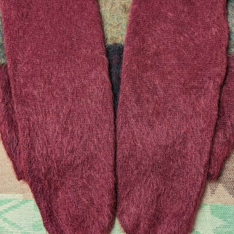 60s～ Sears TRADITIONAL COLLECTION V-Neck Mohair Wool Sweater （M