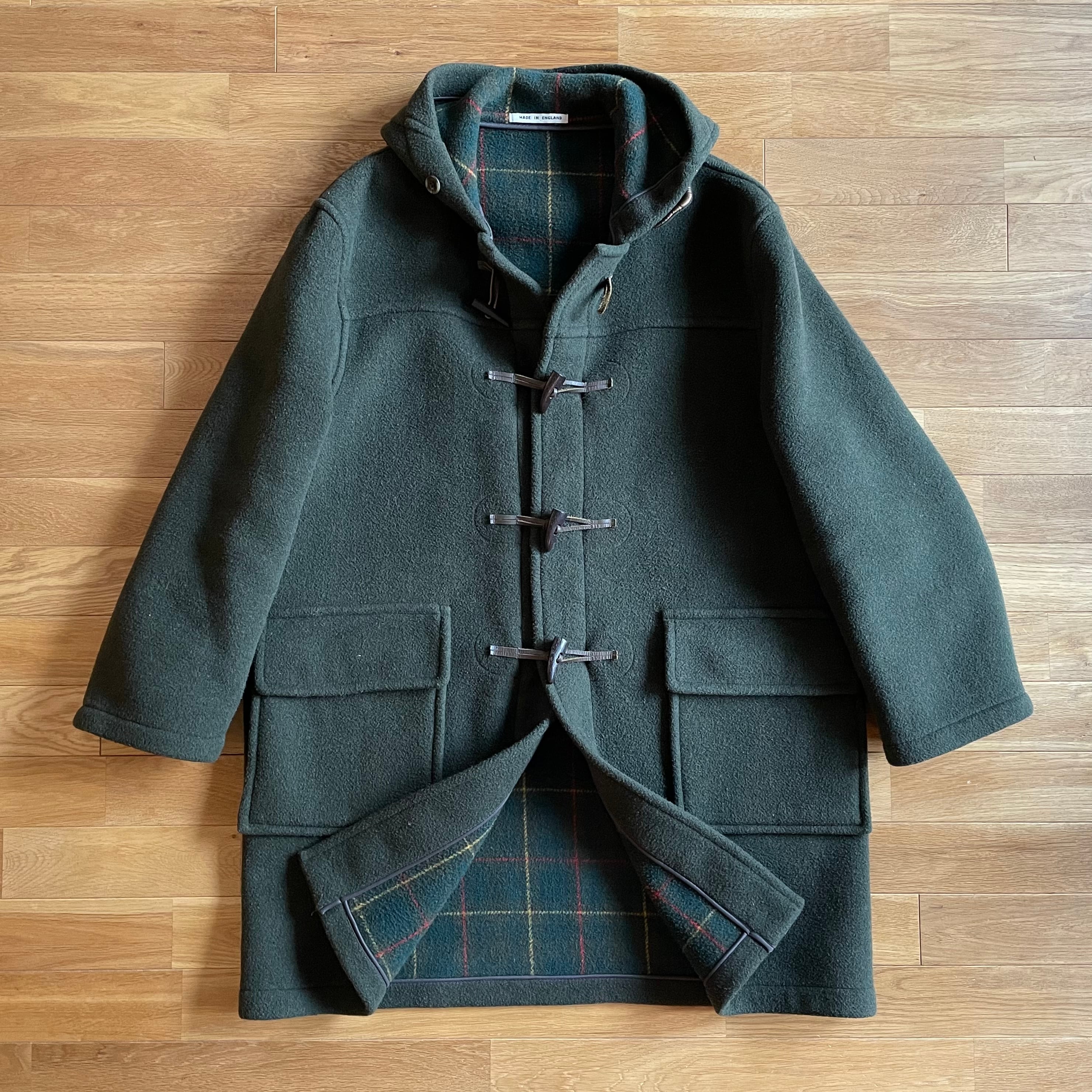 BURBERRYS ダッフルコート ローデンクロス グリーン イングランド製 80