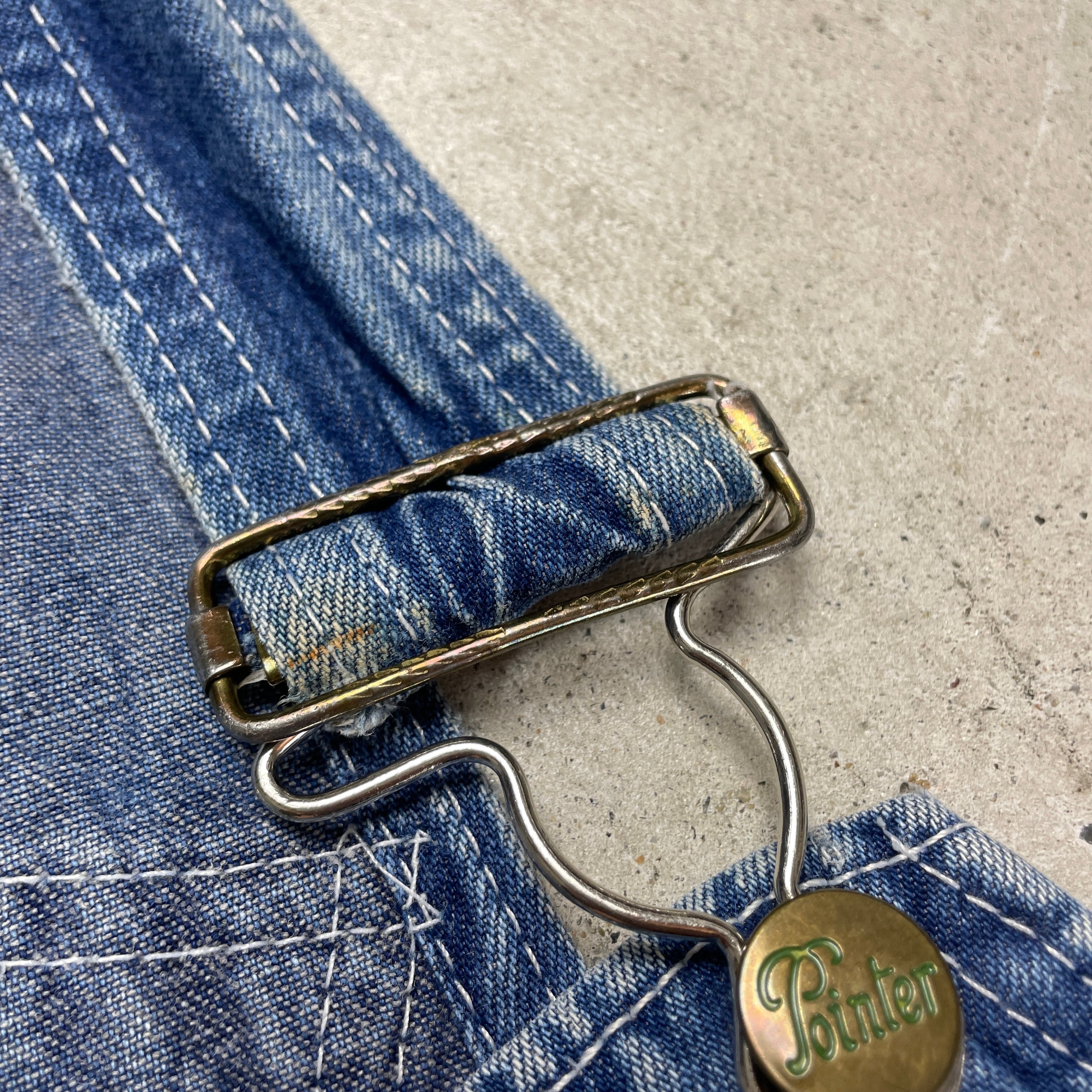 90年代 USA製 POINTER ポインター デニム オーバーオール メンズW36