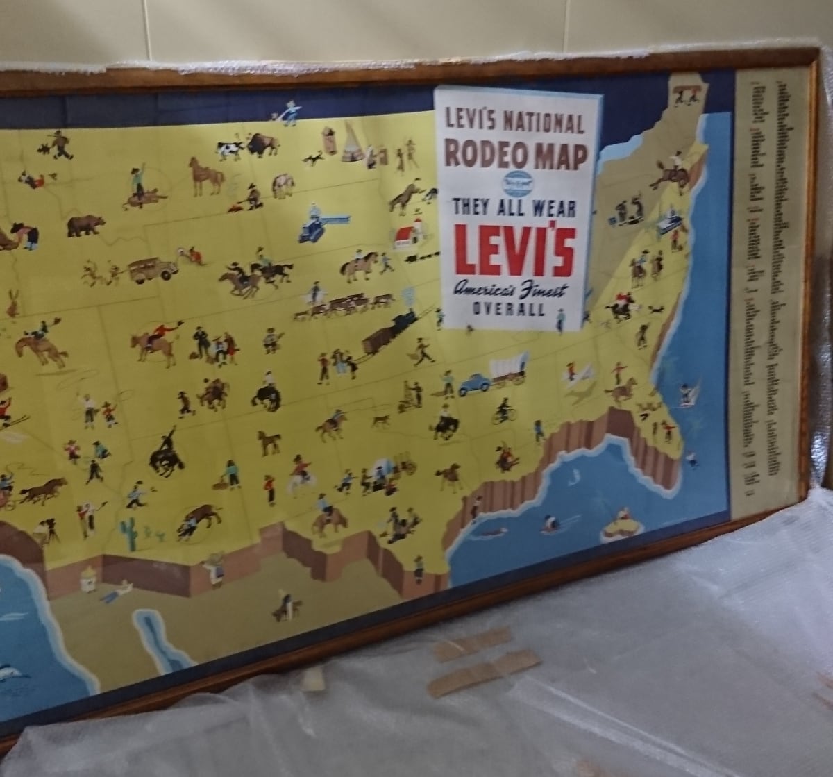 levi's banner 40 vintage リーバイス 特大 バナー 広告 超希少 お宝