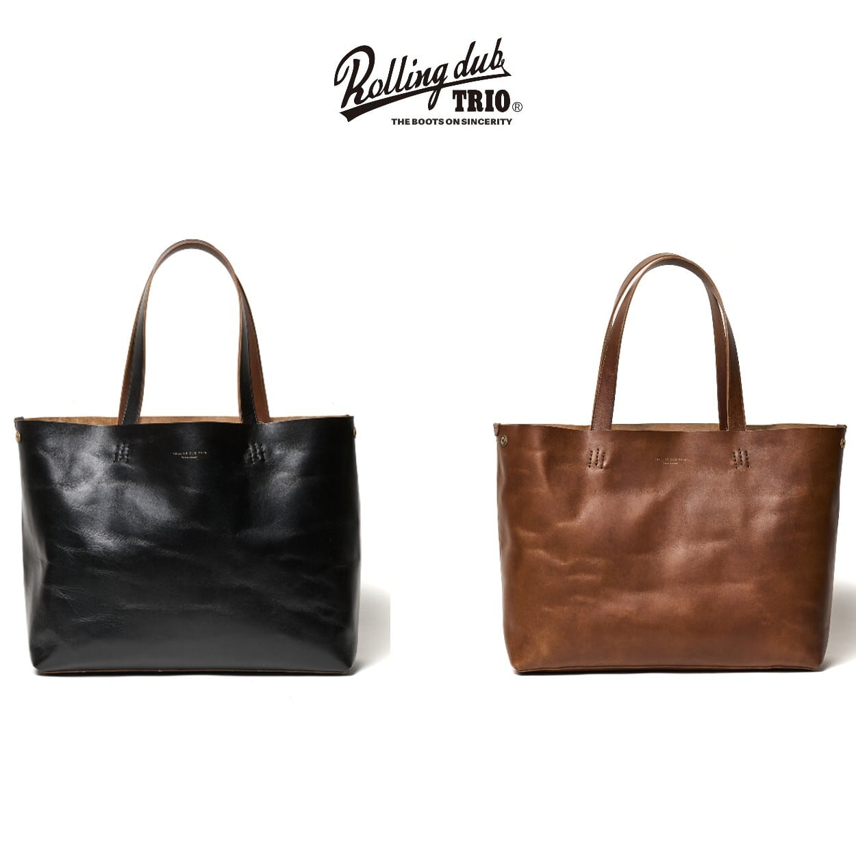 ROLLING DUB TRIO / ローリングダブトリオ / BOX TOTE BAG -LEATHER