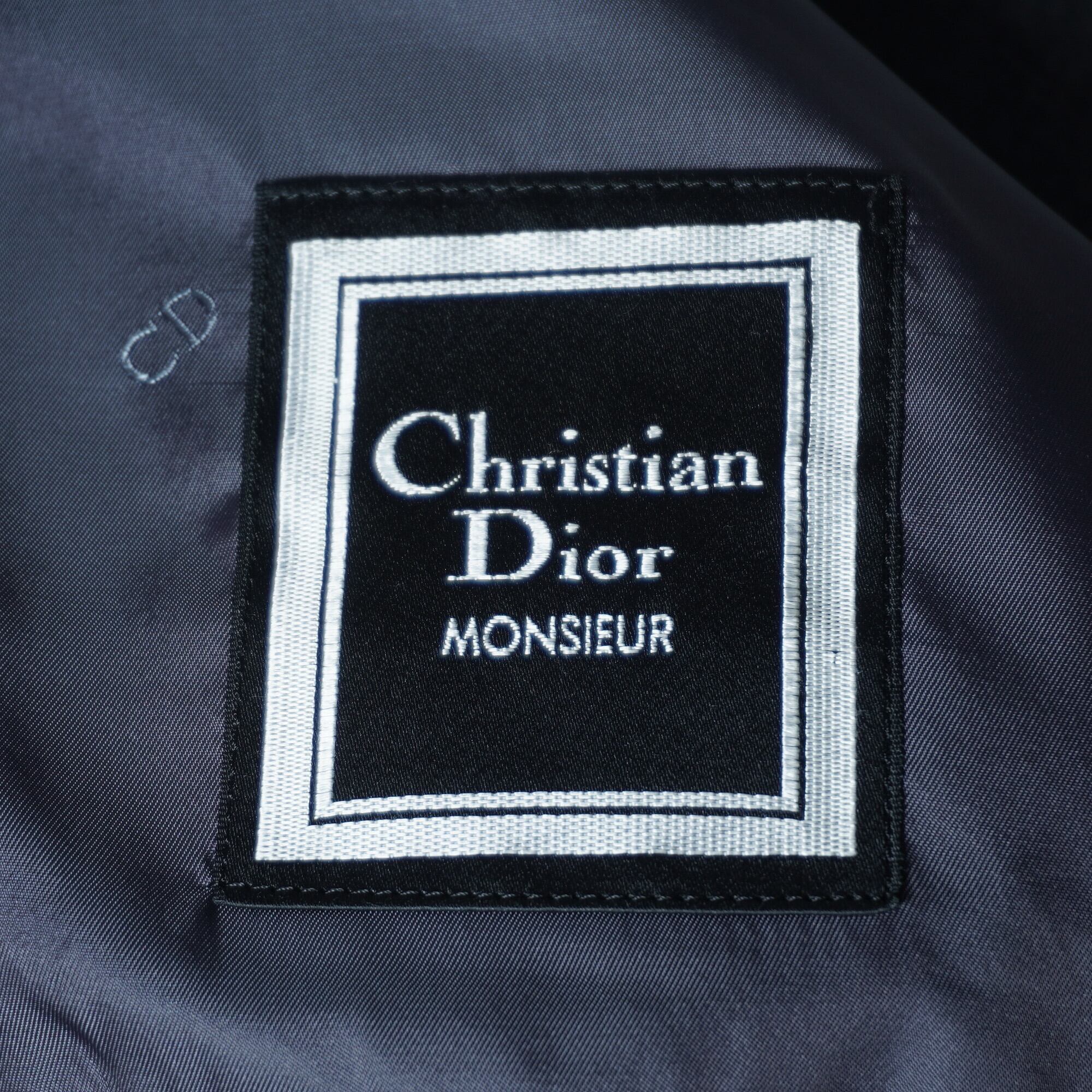Christian Dior】クリスチャンディオール CDロゴメタルボタンウール100